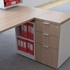 RETURN PEDESTAL WITH KNEEWELL BOOKCASE